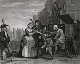 Debitor Arrest by William Hogarth